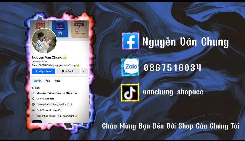 Shop Nick Game Uy Tín Giá Rẻ Số 1 Việt Nam - Cung Cấp Acc Giá Rẻ Nhất Thị Trường